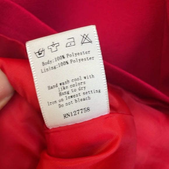 Mural Red Oversized Blazer - Size Small - Picture 4 of 4